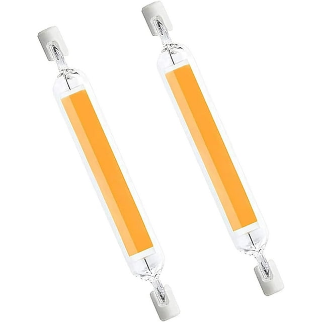 ADEN-78mm R7S LED Bulb, 10W R7S LED Light Bulbs, 100W Halogen Bulb Replacement T3 Base, High Brightness Double Ended LED Linear Tube 360° Beam Angle Work Lights,Warm White 3000k,2Pack