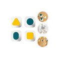 thumbnail image 1 of 4 Pcs Creative Wall Accessory Punch-free Hanger Geometry Shape Hanging Multi-purpose Hanging for Bathroom Office Room Living Room, 1 of 6