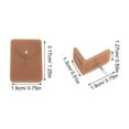 thumbnail image 2 of OUNONA Versatile Brown Drawer Glides for Furniture Noise Reduction 20Pcs, 2 of 7