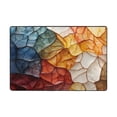 thumbnail image 3 of Abstract Leaves Autumn Area Floor Mats 72" x 48" Soft Non-Slip Large Rugs Nursery Memory Foam Carpets Living Room Doormat for Bedroom Dinning Decor, 3 of 7