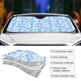 thumbnail image 5 of Fuzoiu Winter Paisley Pattern Print Car Windshield Sun Shade,Block Uv Rays Sunshade,Foldable Front Window Sun Visor Protector for Car,SUV,Truck-Keep Vehicle Cool-Winter Paisley Pattern, 5 of 8