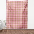 thumbnail image 4 of Ambesonne Brown Plaid Fabric by the Yard Upholstery, Modern and Soft Tartan, 5 Yards, Pastel Pink Rose, 4 of 5