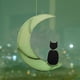 thumbnail image 5 of Gwong Decoración hogareña Colgando SunCatcher Moon Cats Patrón Decoración del hogar Artística Paisajismo Tarjetas Colgante para el hogar Gwong 21061716, 5 of 6