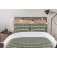 thumbnail image 5 of Ambesonne Jungle Down Alternative Quilt Comforter, Tropical Atmosphere Forest, Queen, Sage Green Slate Blue, 5 of 5