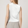 thumbnail image 4 of JULMCOMO Cotton Tank Tops for Women Square Neck Slim Fit Comfy Casual Tank Tops Sleeveless Summer Basic Shirts White L, 4 of 6
