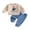 Blue, variant on RUINIXCW Baby Boy Fall Outfits Long Sleeve Goose Print Sweatshirt Pants Set Toddler Clothes