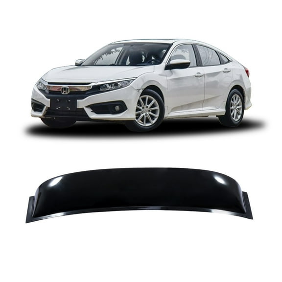 SCITOO Outside Mount Window Visor Deflector Rain Guard Dark Smoke, 1 Pcs Set Fit for 2006-2011 For Honda Civic