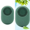 thumbnail image 3 of Ventidor portátil y pequeño, ventidor de colr para deportes de Camping senderismo, aire acondicionado - Green Verde Sunnimix Ventilador perezoso con banda para el cuello, 3 of 8