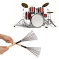 thumbnail image 4 of Drum Stick Brush, Drum Brush Instrument Accessory Wide Match  For Playing White, 4 of 8