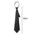thumbnail image 3 of HLONK Zipper Tie For Men‘s Black Navy Red Wine Red, 3 of 9