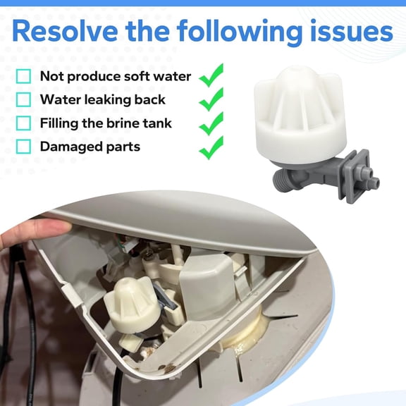 7187065 Water Softener Nozzle and Venturi Assembly Compatible with Whirlpool, Northstar, Rheem, Morton, GE, Kenmore Water Softener Replacement Parts$$Tools & Hardware Other