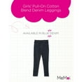 thumbnail image 2 of MeMoi  Pull-On Cotton Blend Denim Leggings - Girls - Female, 4-6, Blue Denim, 2 of 7