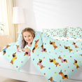 thumbnail image 3 of Homewish Funny Dachshund Animal Twin Comforter Sets,Polka Dot Bedding Set,Light Blue,Polkadot Reversible,2-Piece,1 Comforter and 1 Pillowcase, 3 of 7
