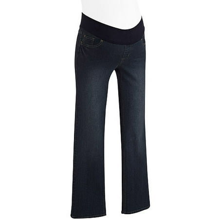 Planet Motherhood Maternity Demi-Panel 5 Pocket Bootcut Jeans