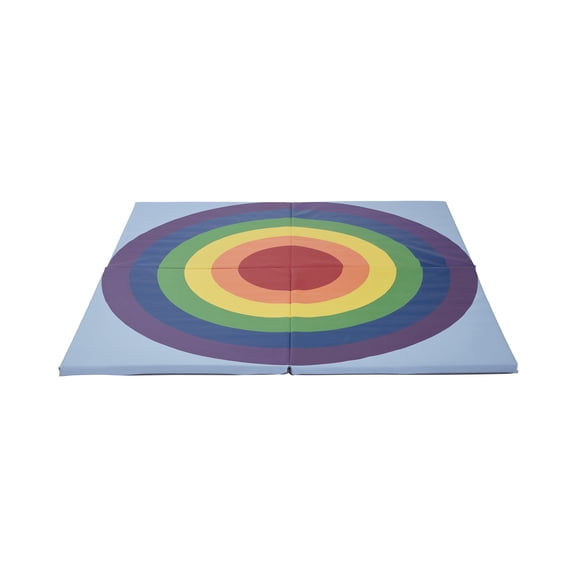 ECR4Kids SoftZone Rainbow Activity Mat, Rainbow
