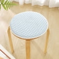 thumbnail image 2 of Blue Cooling Gel Chair Cushion Round Non Slip Seat Pad Rattan Stool Cover Comfort Mat, 2 of 7