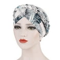 thumbnail image 3 of GILIGEGE African Turban for Women Knot Pre-Tied Bonnet Beanie Cap Headwrap,Cancer Chemo Beanies Bandana Headwrap Head Scarf Hijab Cap Head Braid Pre-Tied Hat Ethnic Headwear Wrap Baseball Caps, 3 of 4