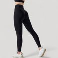 thumbnail image 6 of Women's High Waist Compression Leggings with Seamless Fit and Sculpting Stretch Fabric - Small, Black, 6 of 7