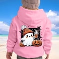 thumbnail image 2 of Gunia Toddler Halloween Ghost Sweatshirt Boy Girl Hoodie Long Sleeve Soft Sweatshirt Graphic Cute Pullovers Top Clothes Fall Pink 3-4 Years, 2 of 6