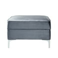 thumbnail image 5 of Inge Grey Velvet Storage Ottoman - , ,, 5 of 9