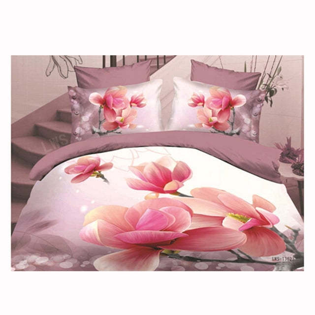 Housse de Couette/lit 3D Grand Très Grand en Coton Impression Réactive 4 Pcs Lit 1.8M 49