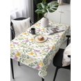 thumbnail image 2 of Easter Rectangle Tablecloth, Spring Floral Daisy Flowers Butterflies Watercolor Waterproof & StainResistant Tablecloth, Washable Oil-proof Table Cover for Dining/Party/Wedding/Buffet 54x108 In, 2 of 9