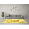 thumbnail image 3 of Ahgly Company Machine Washable Indoor Rectangle Abstract Yellow Contemporary Area Rugs, 4' x 6', 3 of 4