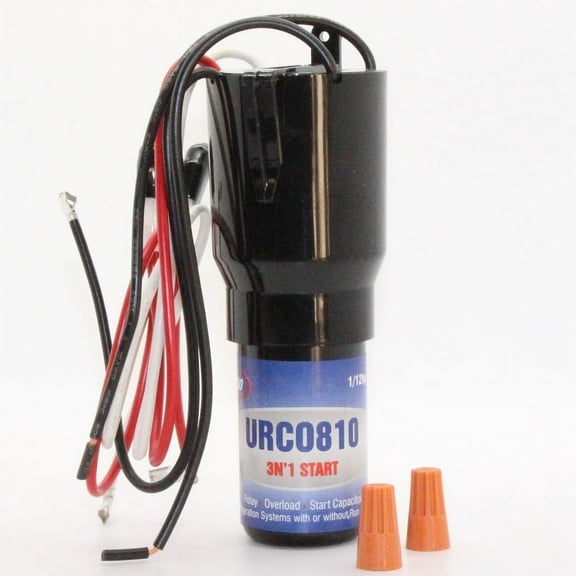 URCO810, Hard Start Kit, Relay, Start Capacitor, Overload replaces URO810