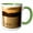 Green/White, variant on 3drose, Sea Kayakers, Lake Coeur Dalene, Idaho - Us13 Cha0064 - Chuck Haney, 11oz Mug