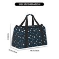 thumbnail image 3 of Picia Christmas Snowflakes1 Print Travel Duffle Bag,Weekender Bags for Women with Shoe Compartment, Gym Duffel Bag with Wet Pocket, Hospital Bags for Labor and Delivery, 3 of 7