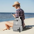 thumbnail image 4 of 14.2"x11'' Backpack for Student with Laptop Compartment - Durable Canvas & Polyester campus Bag | Multi-Pocket Organization, Breathable Design for All-Day Comfort, 4 of 5