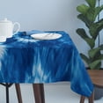 thumbnail image 4 of Blue Tie Dye Table Cloth Waterproof Tablecloths, Boho Ethnic Abstract Ombre Pattern Art Tablecloth Dining Table Cover for Kitchen Party Tabletop Outdoor, Rectangle Tablecloth 54x108 Inch, 4 of 9