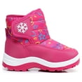thumbnail image 4 of Blikcon Boys Girls Snow Boots Water Resistance Cold Weather Winter Boots (Color : PeachStar, Size : 5 Toddler), 4 of 12