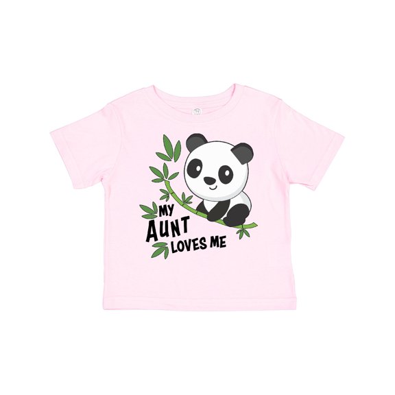 Inktastic My Aunt Loves Me Cute Panda Boys or Girls Toddler T-Shirt
