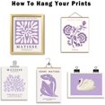 thumbnail image 5 of 16 PCS Purple Wall Art Decor, Matisse Gallery Wall Prints for Bedroom, Light Purple Posters for Room Aesthetic, Collage Kit Pictures for Living Room, Teen Girls Lavender Dorm Home Artwork, 5 of 12