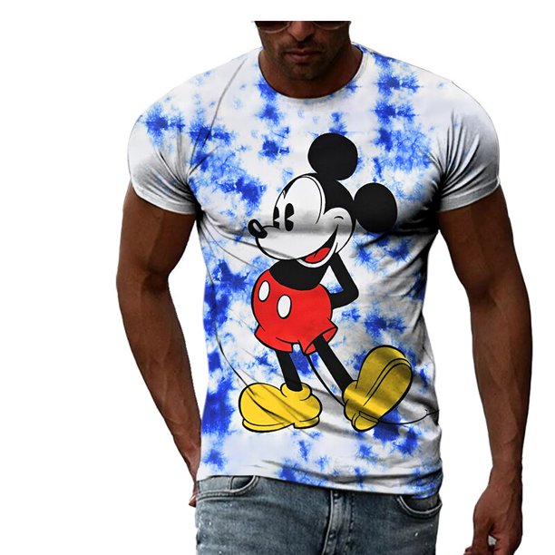 New Disney T Shirts Mickey Mouse Cartoon Anime 3D Print Streetwear Men Women Fashion Oversized T Shirt Kids Boys Girls Tees Tops110 Gao Jinjia LED
