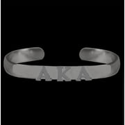 Alpha Kappa Alpha (AKA) Sorority Silver Bangle Bracelet