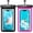 Black & Bright Red, variant on Waterproof Phone Pouch, IPX8 Waterproof Phone Case for iPhone 17/16/15/14 Pro Max, Cell Phone Dry Bag for Beach & Cruise Essentials, Touch Screen, Lanyard Included, 2 Pack (Fits Up to 8.9”)