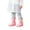 Pink, variant on Otqutp Kids Rainboots Toddler Cartoon Rain Shoes Outdoor Rubber Mid-Calf Boots Non Slip Water Shoes for Boys Girls
