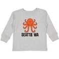 thumbnail image 3 of Inktastic Seattle Octopus Washington Vacation Boys or Girls Long Sleeve Toddler T-Shirt, 3 of 5