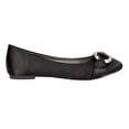 thumbnail image 3 of XY London Womens Ferne Broach Front Diamante Bridal Ballerina Flats, 3 of 4