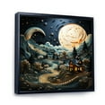 thumbnail image 2 of Designart "horizon Barn By Moonlight V" Countryside Floater Framed Wall Art Living Room, 2 of 7