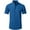 Blue, variant on Short Sleeve Dress Shirts for Mens Summer Stretch Button Shirt Men's Non-iron Anti-Wrinkle Business Blouses Tops Size 38-46
