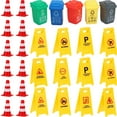 thumbnail image 2 of SHISUYAN 37 Pcs Jouet Éducatif Préscolaire Jouets de Circulation Mini Cônes de Circulation Modèles Jouets, 2 of 8