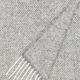 thumbnail image 4 of Barker Textiles Scandinavian 100% Wool Throw Blanket, 51x75 in Grey, 4 of 4
