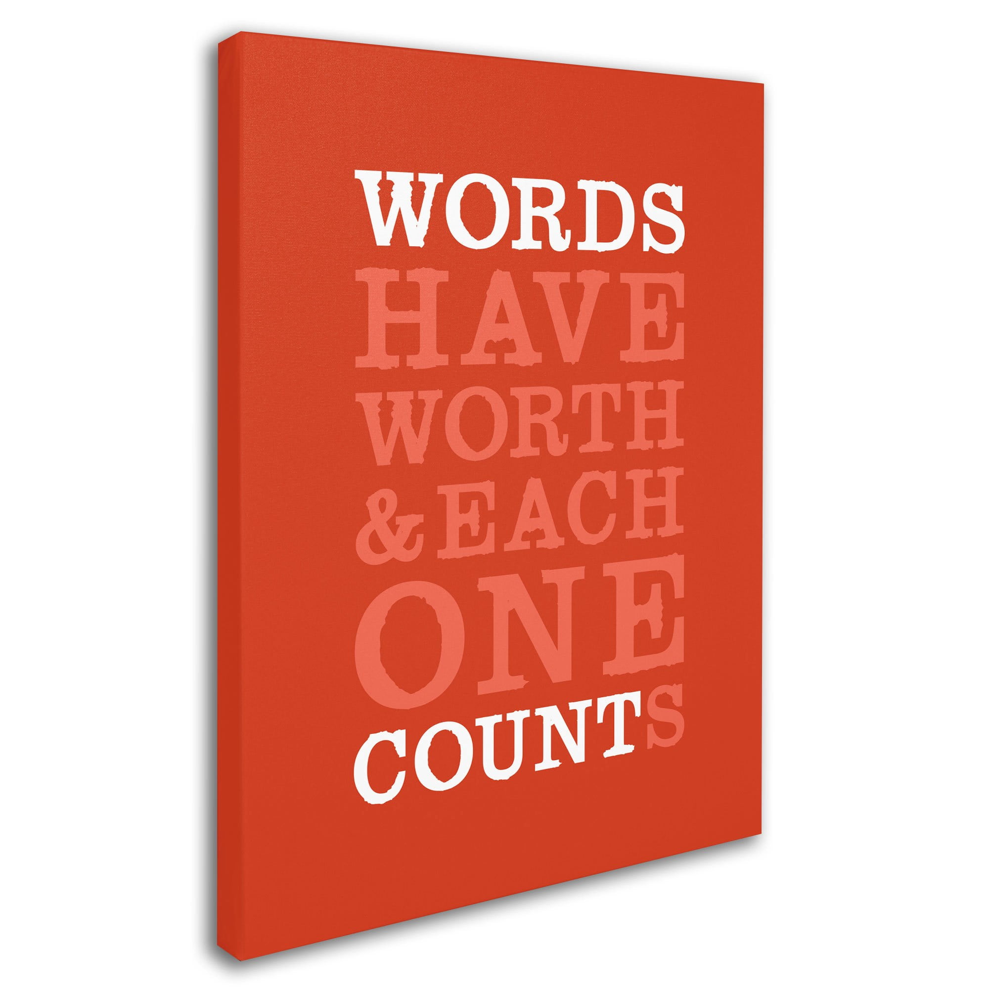 Trademark Fine Art "Words Worth II" Canvas Art by Megan Romo