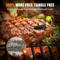 thumbnail image 4 of INSMART Wireless Smart Meat Thermometer,330FT Bluetooth Range,100% Waterproof,Precision Cooking Grilling,Multi Sensors,for BBQ,Oven,Grill,Kitchen,Smoker, Rotisserie Turkey Beef/iOS & Android App, 4 of 9