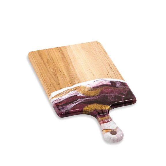 lynn & liana designs Medium Raspberry White Maple Charcuterie Board