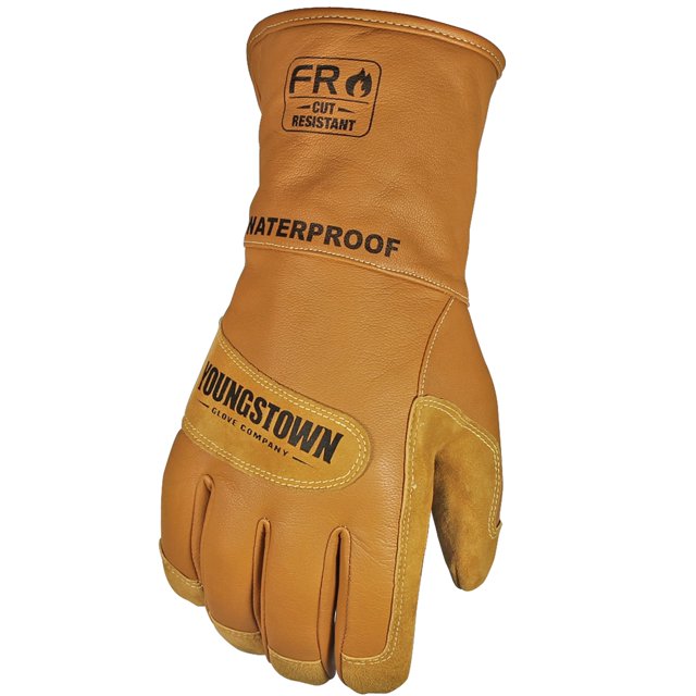 Guante Youngstown 11-3285-60-L resistente al fuego, impermeable, de cuero, forrado con guantes de Kevlar, grande
