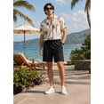 thumbnail image 3 of Men's & Big Men's Stretch Shorts with Active Waistband,9" Inseam,4 Pockets，Sizes 30-42, 3 of 7